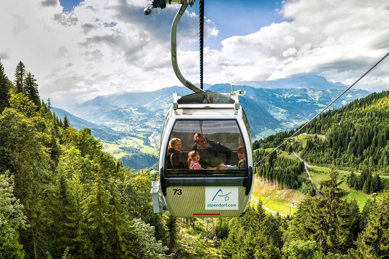 Gondola up the mountain