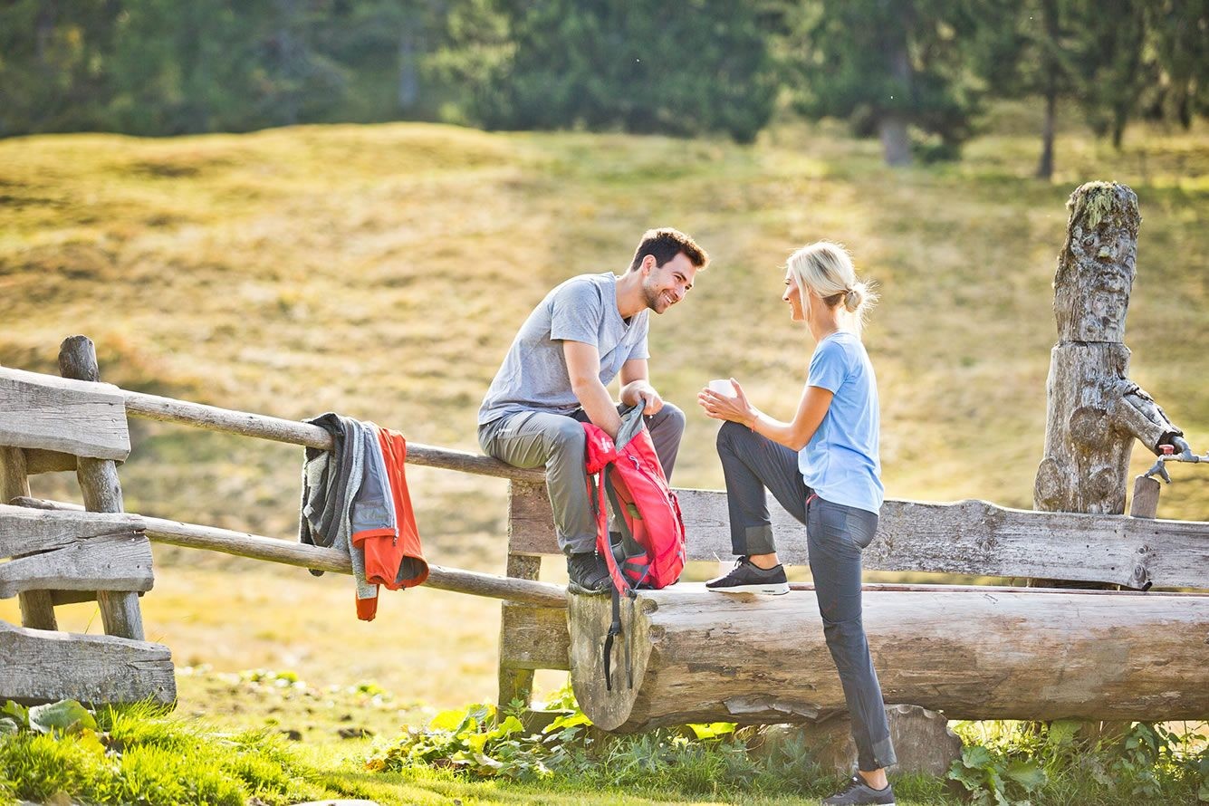Rest during a hiking tour