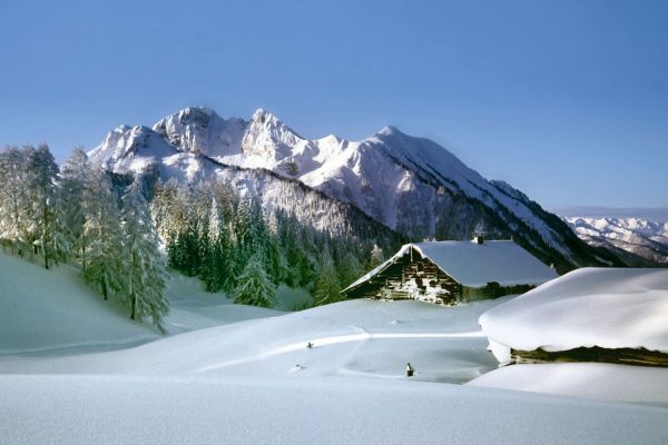 Traumhafte Winterlandschaft am Gernkogel