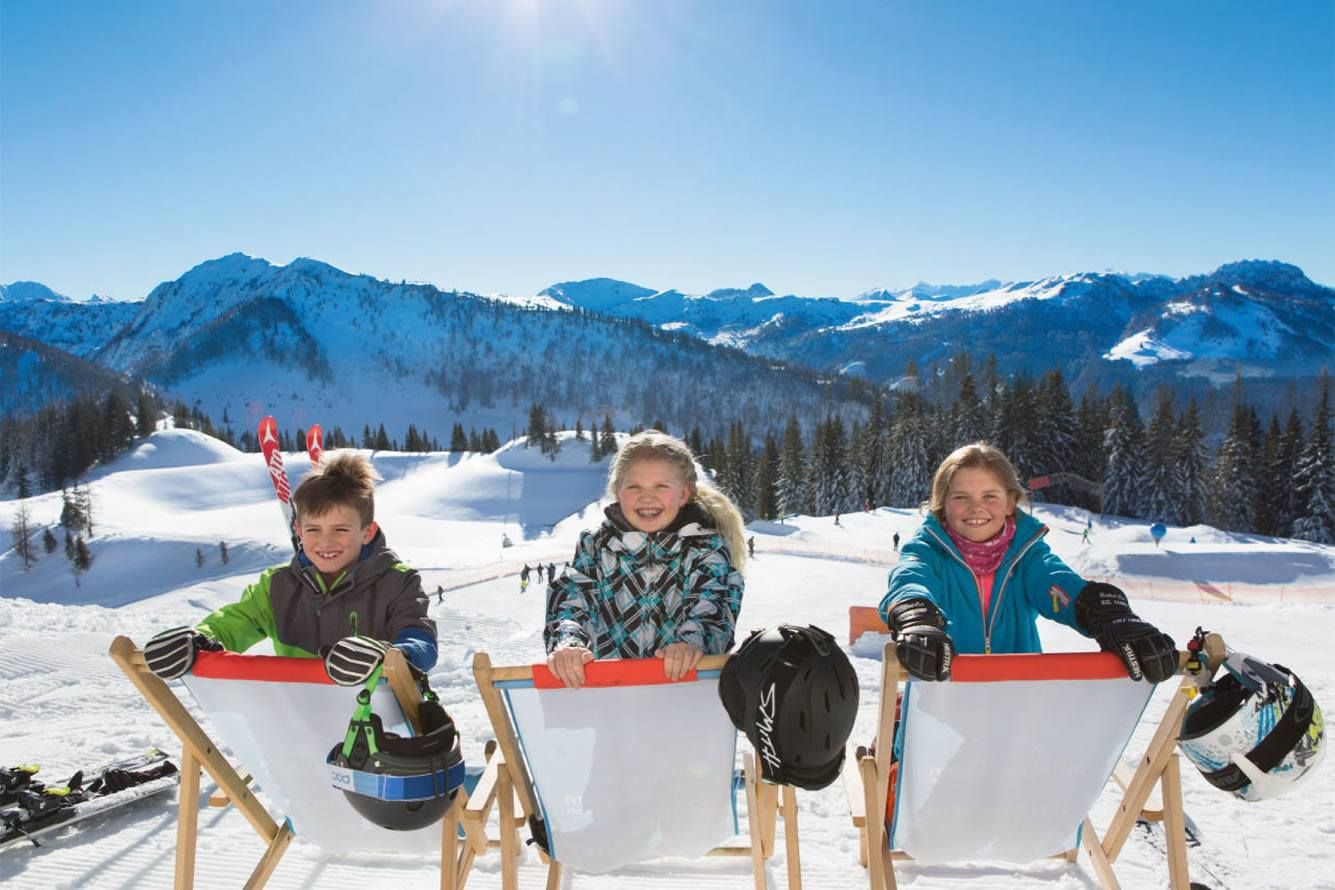 Family skiing holiday